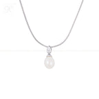 Ivory Grace Drop Set Freshwater Pearl | Krishna Pearls and Jewellers
