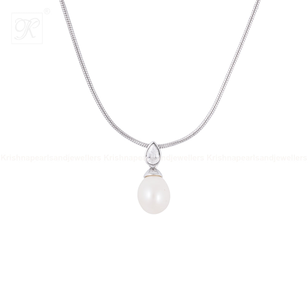 Ivory Grace Drop Set Freshwater Pearl | Krishna Pearls and Jewellers