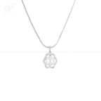 Floral Wave Pearl Set – CZ Framed ROUND | Krishna Pearls and Jewellers