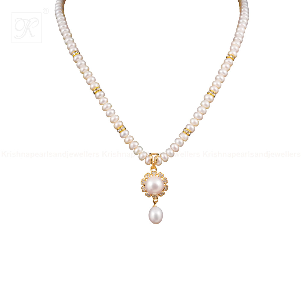 Graceful Elegance Pearl Jewelry Set | Krishna Pearls and Jewellers