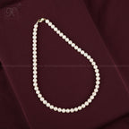 Timeless White Round Pearl String with Rosé | Krishna Pearls and Jewellers