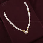 Classic Pearl Elegance String with Gold | Krishna Pearls and Jewellers