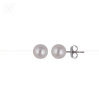 Classic Round Pearl Stud Earrings | Krishna Pearls and Jewellers