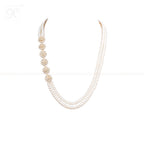 Graceful Layered Pearl Necklace Set with | Krishna Pearls and Jewellers