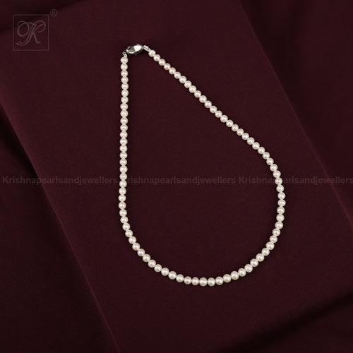 Classic Single-Strand White Freshwater | Krishna Pearls and Jewellers