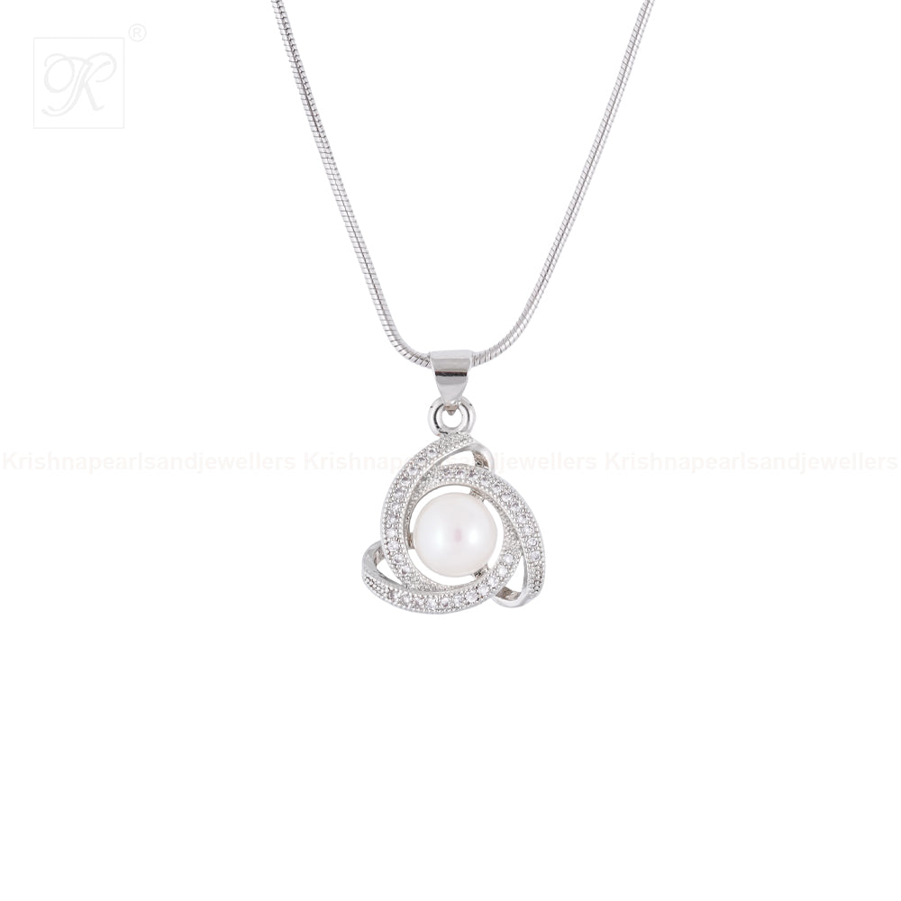 Pearl Halo Tri-Loop Set Freshwater Pearl | Krishna Pearls and Jewellers