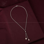 Dual Drop Grace: Adjustable Fancy string | Krishna Pearls and Jewellers