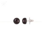Deep Ocean Black Pearl Stud Earrings | Krishna Pearls and Jewellers