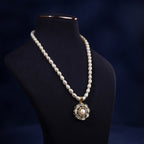 Vintage Halo Pearl Pendant Jewelry for Women