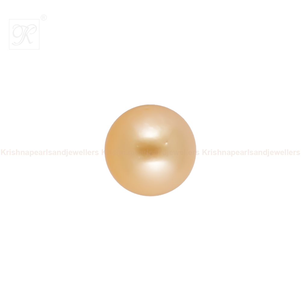 Single Loose Golden South Sea Pearl Golden | Krishna Pearls and Jewellers