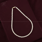 Elegant White Pearl String with Rosé | Krishna Pearls and Jewellers