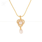 Regal Radiance White Pearl Pendant & | Krishna Pearls and Jewellers