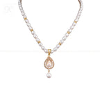 Golden Grace Pearl Jewelry Set Freshwater | Krishna Pearls and Jewellers