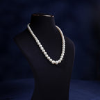 Classic Freshwater Pearl Necklace & Drop Earrings Set