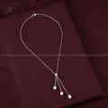 Trinity Elegance: Triple Pearl Drop Fancy — view 1 — pearl jewellery — Krishna Pearls Hyderabad