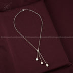 Trinity Elegance: Triple Pearl Drop Fancy | Krishna Pearls and Jewellers