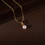 Classic Freshwater Pearl Pendant & Stud Earrings Set