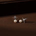 Classic White Freshwater Pearl Stud Earrings