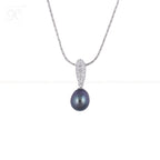 Midnight Leaf Pearl Set – Blue Teardrop | Krishna Pearls and Jewellers