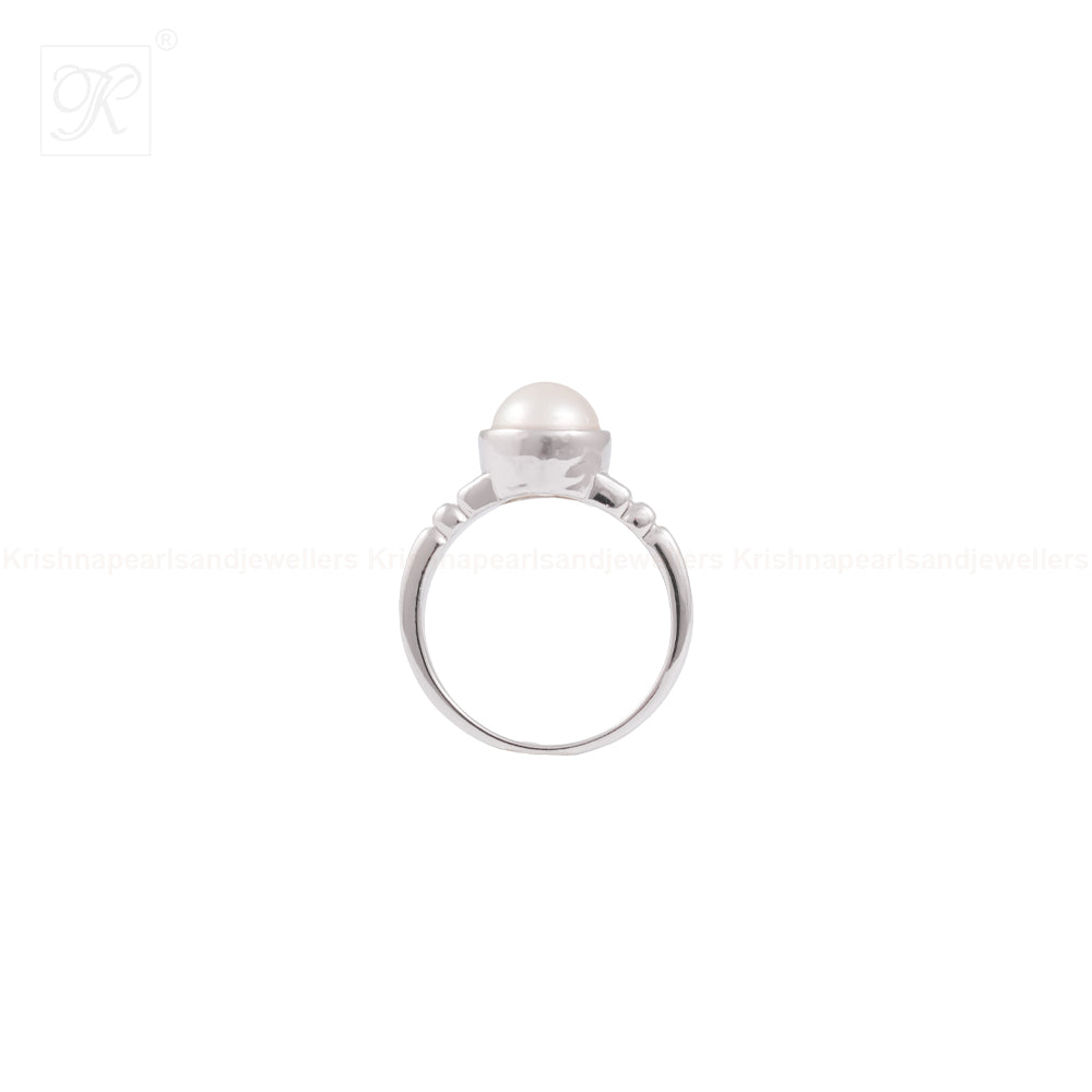 Classic Radiance: White Pearl Sterling | Krishna Pearls and Jewellers