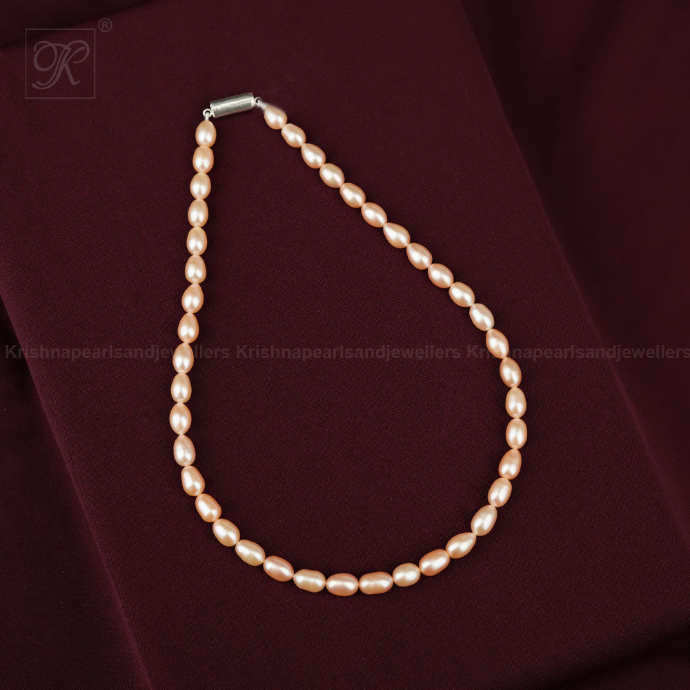 Blush Elegance Pink Pearl String Freshwater | Krishna Pearls and Jewellers