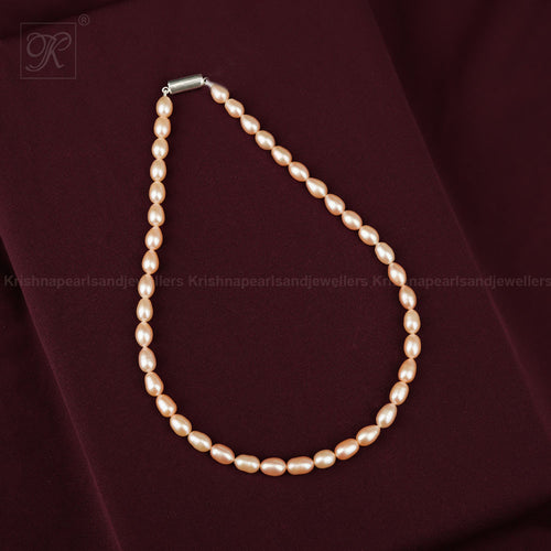 Blush Elegance Pink Pearl String Freshwater | Krishna Pearls and Jewellers