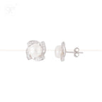 Classic Pearl Stud Earrings with | Krishna Pearls and Jewellers