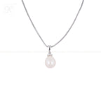 Classic Cream Drop Pearl Set Freshwater | Krishna Pearls and Jewellers