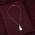Nature's Glint: Baroque Pearl Pendant with — view 1 — pearl jewellery — Krishna Pearls Hyderabad