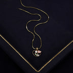 Floral Pearl Pendant Necklace Set with Matching Earrings & Freshwater Pearl Bracelet | Elegant Rose Design Jewellery Combo Set