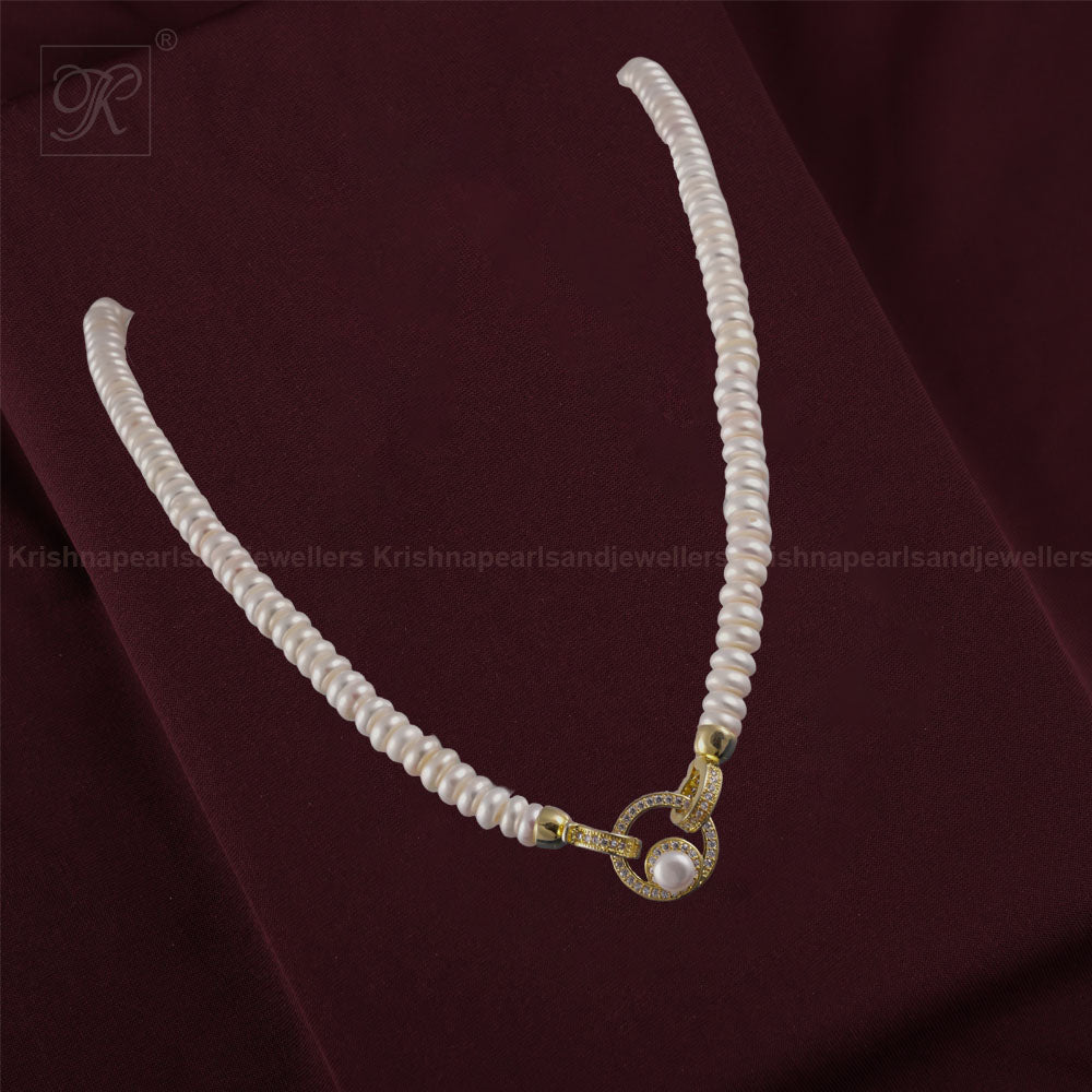 Graceful Halo Pearl String Freshwater Pearl | Krishna Pearls and Jewellers