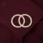 White Pearl Bangles with Gold-Tone Ends – | Krishna Pearls and Jewellers