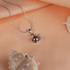 Bronze Grace Swan Pearl Set Freshwater | Krishna Pearls and Jewellers