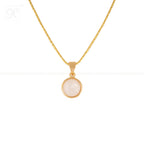 Golden Halo Moonstone Set Freshwater Pearl | Krishna Pearls and Jewellers