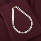 Double-Strand White Pearl String – Classic | Krishna Pearls and Jewellers