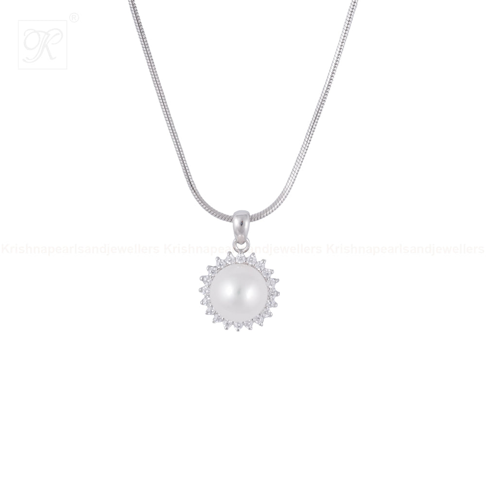 Halo Glow Pearl Set – Classic White Pearls | Krishna Pearls and Jewellers