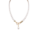 Golden Blossom Drop Pearl String Freshwater | Krishna Pearls and Jewellers