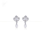Regal Elegance White Pearl Jewelry Set | Krishna Pearls and Jewellers