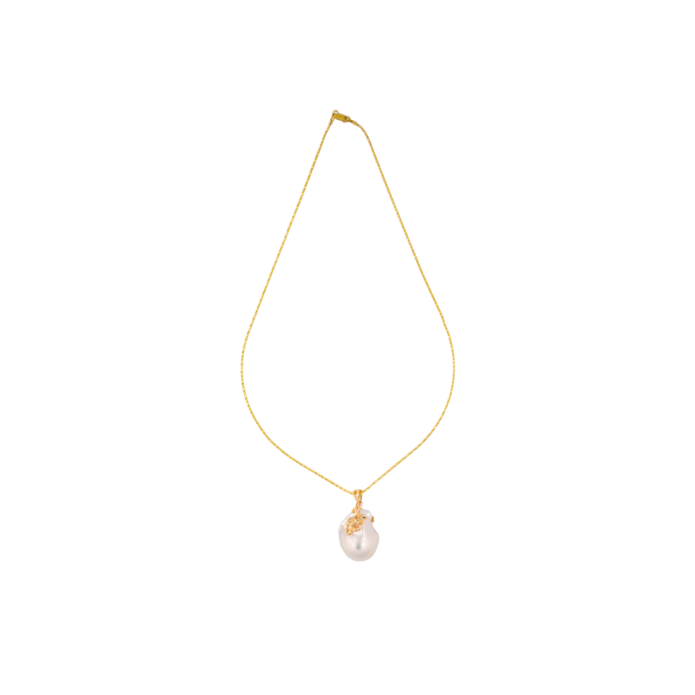 Blossom Charm: Baroque Pearl Pendant Fancy | Krishna Pearls and Jewellers