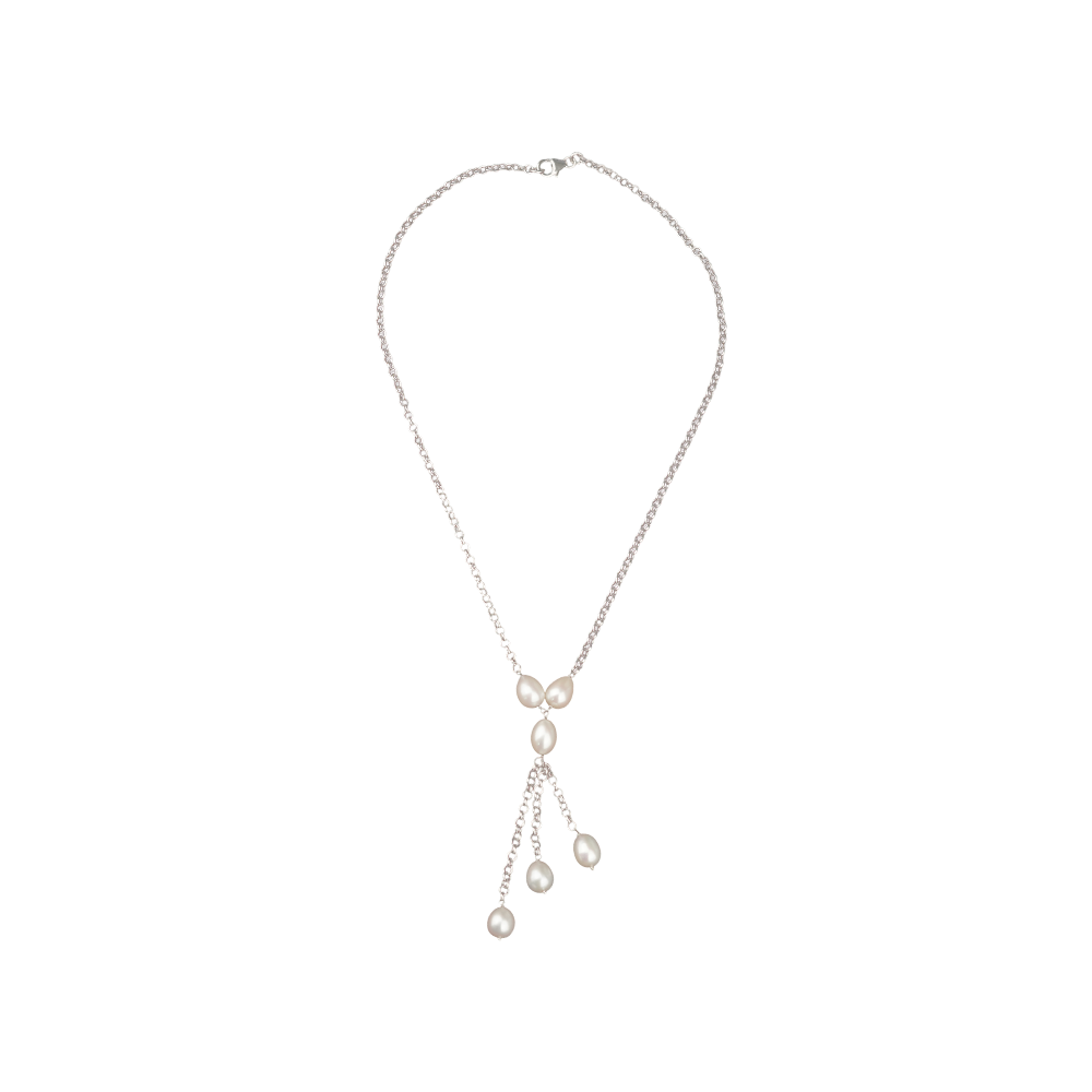 Pearl Drape: Layered Drop Fancy string with | Krishna Pearls and Jewellers