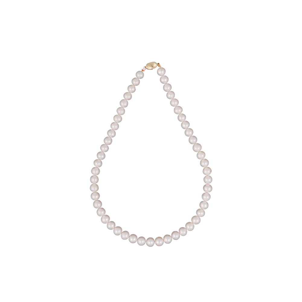 Lustrous White Round Pearl String – Premium | Krishna Pearls and Jewellers