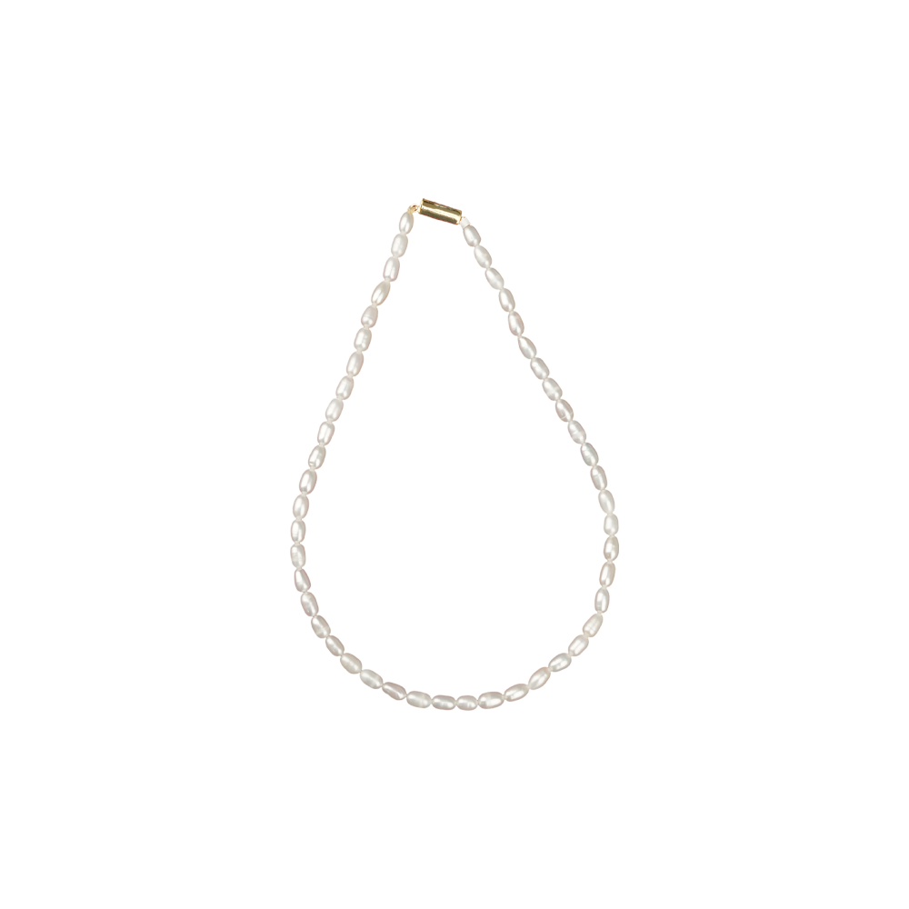Elegant White Cultured Pearl String – | Krishna Pearls and Jewellers