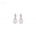Ivory Grace Drop Set Freshwater Pearl | Krishna Pearls and Jewellers