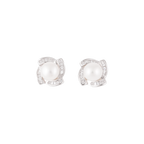 Classic Pearl Stud Earrings with | Krishna Pearls and Jewellers