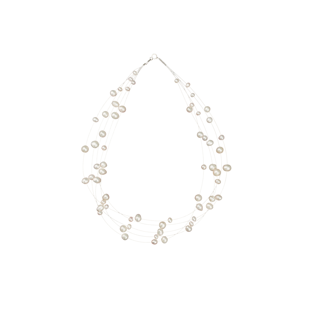 Whispers of Pearl: Floating White Pearl | Krishna Pearls and Jewellers