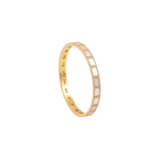 Gold-Tone Linked Oval Mirror bangle with | Krishna Pearls and Jewellers