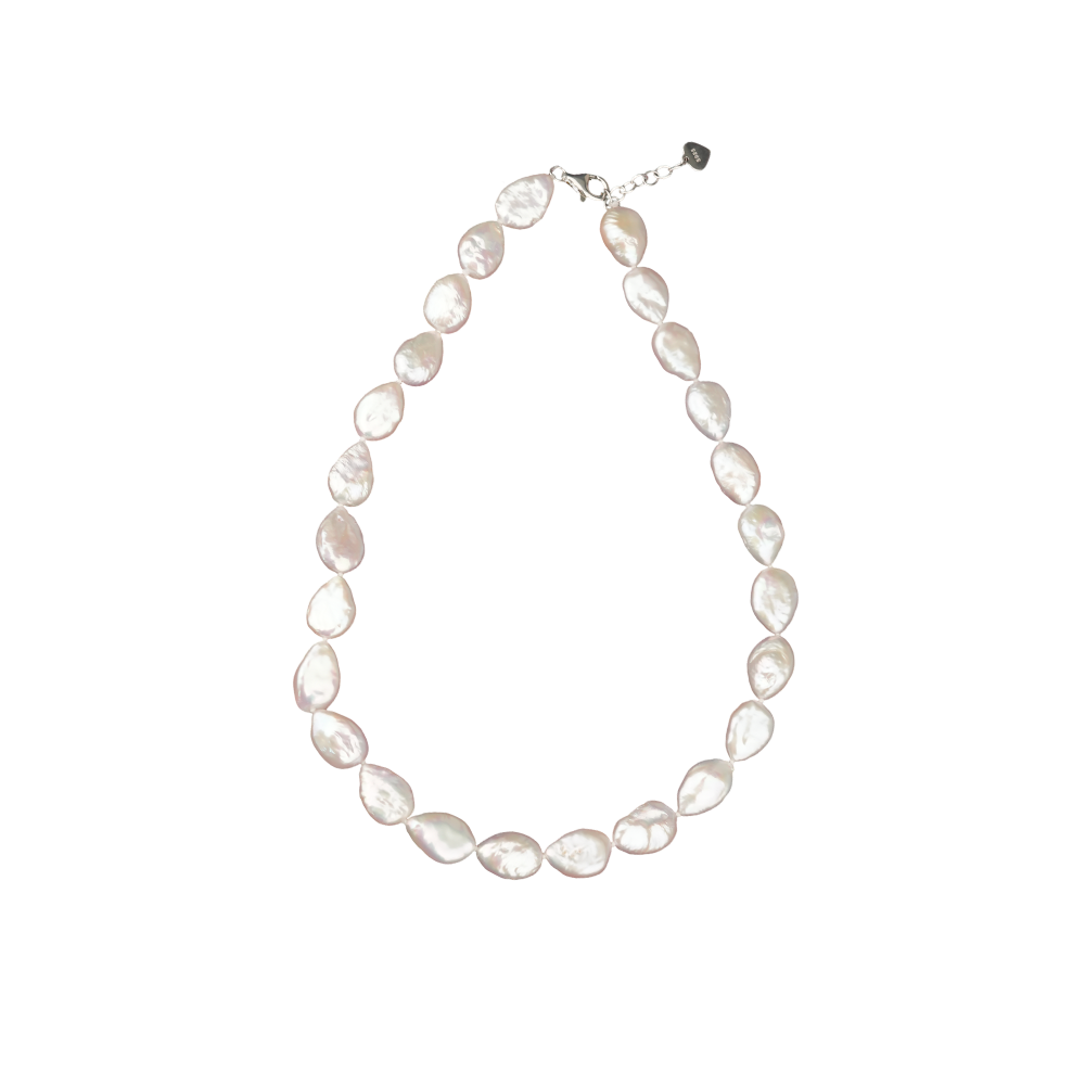 Sculpted Elegance: Irregular Silver Pearl | Krishna Pearls and Jewellers
