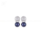 Midnight Sparkle Pearl Set – Black ROUND | Krishna Pearls and Jewellers