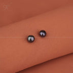 Midnight Glow Black Pearl Stud Earrings | Krishna Pearls and Jewellers