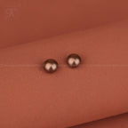 Golden Glow Pearl Stud Earrings Freshwater | Krishna Pearls and Jewellers